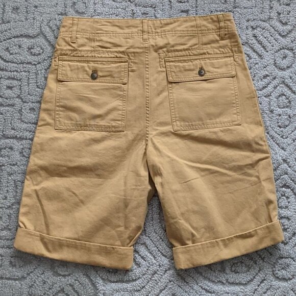 NEW MANGO Men cargo Bermuda fatigue shorts in camel color size 30 @i - Picture 7 of 10